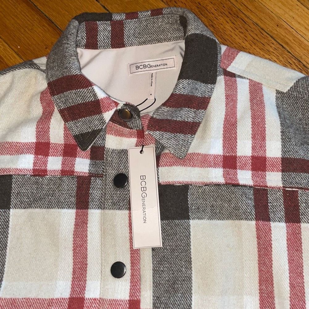 Bcbgeneration Plaid Jacket Size Medium - image 2